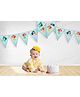 Untumble Mermaid Theme Birthday Decoration Flag Bunting Banner - Pack of 1