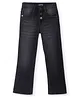 Pine Kids Denim Woven Full Length Bell Bottom Washed Jeans - Black