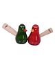Funwood Games Wooden Bird Whistles Noisemaker Multi Color Party Blowouts Toy for Kids Set of 3 Whistles - Assorted Colors