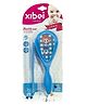 Domenico Newborn Baby Hair Comb & Soft Brush Set Grooming Hair Care for Babies & Infants - Blue