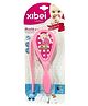 Domenico Newborn Baby Hair Comb & Soft Brush Set Grooming Hair Care For Babies & Infants - Pink