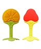 Domenico Baby Silicone Teether Orange & Strawberry