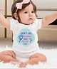 KNITROOT Raksha Bandhan Theme Half Sleeves Ain't No Bro Like You Printed Onesie - White