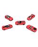 Bburago Ferrari Race And Play Cars  Pack Of 5 - Red