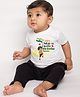 KNITROOT Independence Theme Half Sleeves Hindustan Humara Printed Tee - White