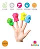 RUBBABU Animals Finger Puppets Set of 5 - Height 4 cm