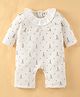 ToffyHouse Full Sleeves Romper Eiffel Tower Print - White