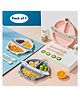 Puchku Baby Dinnerware set utensils for baby Divider Food Plate Space Theme Pack of 1 (Colour May Vary)