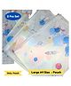 Puchku Space Transparent Pouches Pencil Pouch Case For Kids Assorted Design For Birthday Return Gifts Pack Of 2 - Multicolor