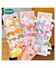 Puchku Unicorn Rainbow Doll flower Butterfly Hair Clip 10 Pcs - (Colour & Design May Vary)