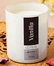 Divine Senses Vanila Blue Scented jar Candle Natural and Aromatic Soy Wax Candle for Home Decor and Gifting- White