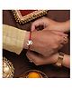 Silver Chest 925 Pure Silver Rakhi Pure Sterling Silver Bracelet Big OM Design Authenticity Certificate - Red