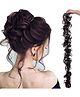 Priaansha Messy Curly Top Bun - Black