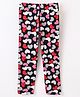 CrayonFlakes Hearts Printed Leggings -Black