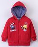 CUCUMBER Polyfill Full Sleeves Sweatshirts With Vehicle Embroidery - Red