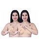 Elite Mom Pack Of 2 Solid Maternity Nursing Bras - Beige