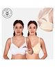 Elite Mom Pack Of 2 Solid Maternity Nursing Bra - White & Skin