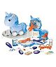 NIYAMAT 3in1 Unicorn Doctor Toy Role Play Set for Kids Nursing Medical Playset - Multicolour