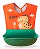 Bembika Baby Feeding Essential Baby Feeding Bib Silicone Tableware Dino Print- Red