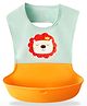 Bembika Baby Feeding Essential Baby Feeding Bib Silicone Tableware Lion Print- Orange