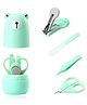 Bembika Baby Nail Clippers Set With Cute Bear Case Pack of 4 - Sea Green