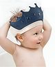 Bembika Baby Shower Cap For Washing Hair Soft Bathing Baby Shower Cap For Eye & Ear Protection    Crown Blue