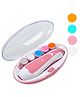 Bembika Baby Electric Nail Trimmer Set With Transparent Case Set Of 7- Pink
