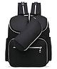 Bembika Diaper Bags For Mom And Dad Kids For Travel Backpack With Small Bottle Pouch- Black