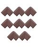 Bembika L-Shaped Baby Safety Corner Protector Pack of 8 - Brown