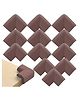 Bembika L-Shaped Baby Safety Corner Protector Pack of 12 - Brown