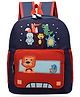 Bembika Kindergarten Cute Cartoon Kids School Bag Jungle Safari Red - 11.8 Inches