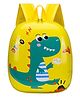 Bembika Kindergarten Cute Cartoon Kids School Bag Dino Yellow 3D - 11.4 Inches