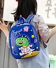 Bembika Kindergarten Cute Cartoon Kids School Bag for Boys and Girls -(Astro Dino Blue)