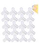 Bembika Baby Safety Corner Protector Edge & Corner Guards T-Shaped 20 Pieces T-Shape - White
