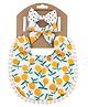 Bembika Baby Feeding Essential Baby Feeding Bib And Bow Floral-Yellow