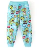 Babyhug Cotton Knit Full Length Lounge Pant Dino Printed - Blue