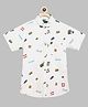 Tales & Stories Half Sleeves All Over Printed Shirt - White