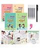REZNOR 4 Pack Practice Copybook That Can Be Reused Number Math Alphabet Handwriting Book for Kids- English