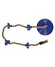 REZNOR Platforms Disc Tree Swing Seat and Climbing Knot Rope with Carabiner Hook - Blue