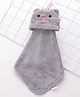 Animal Design Free Size Hand & Face Towel - Grey