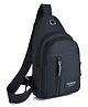 MOMISY Waterproof Sling Backpack Cross Body Bag for Travel  Hiking Jogging  Gym Picnic & Daily Use Black - 12 Inch