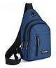 MOMISY Waterproof Sling Backpack Cross Body Bag for Travel  Hiking Jogging  Gym Picnic & Daily Use Blue - 12 Inch