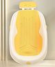 Baby Bather with Soft Rubber Bath Rack With Stand - Yellow