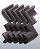 Safe-O-Kid Corner Guard Cushions L-Shaped Medium Size Pack of 8 - Black