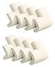 Safe-O-Kid L-Shaped Small Corner Cushions Pack Of 8 - White