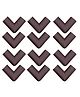 Safe-O-Kid 12 Corner Guards Cushions U-Shaped Large Size Pack of 12 - Brown