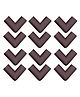 Safe-O-Kid 12 Corner Guards Cushions U-Shaped Medium Size Pack of 12 - Brown