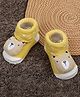 Baby Moo 3D My Pet Applique Detailed  Anti Skid Sock - Yellow