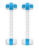 Safe-O-Kid 2 Child Safety Locks / Latches for Baby Proofing, Multipurpose, Easily Adjustable & High Quality Large Size White & Blue Pack of 2