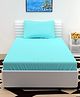 JARS Collections Plain Solid  Single Bedsheet With One Pillow Cover Made With Pure Microfiber Bedsheet- Blue